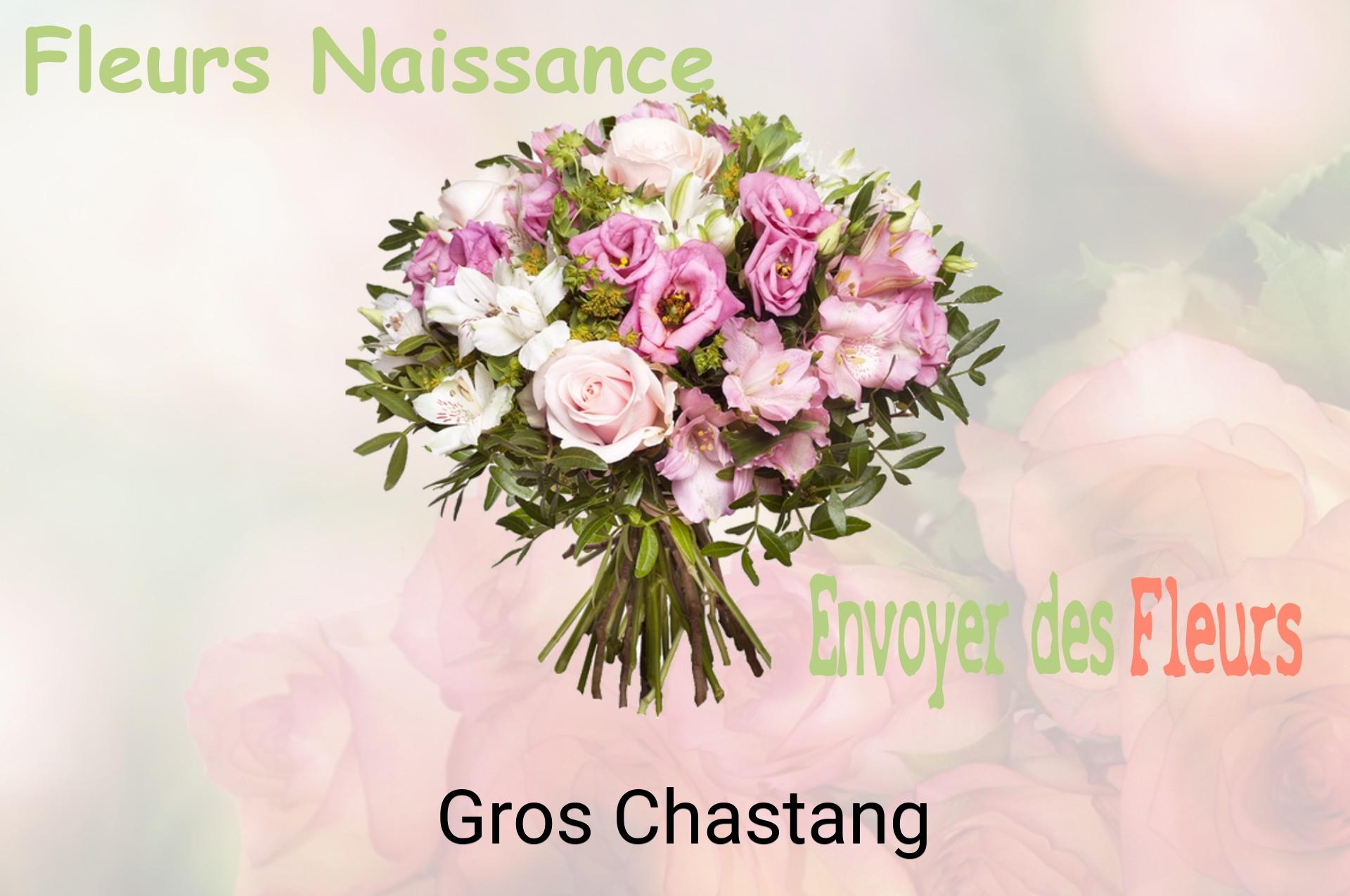 Bouquet de fleurs de naissance livré à Gros-Chastang